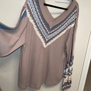 Free people tan sweater free people